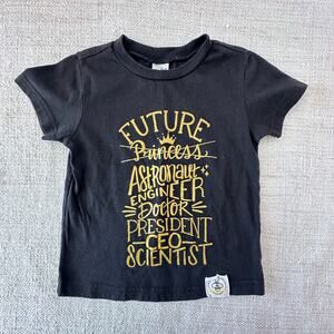 Kavio! Black Future Scientist Graphic Tee VGUC 2T